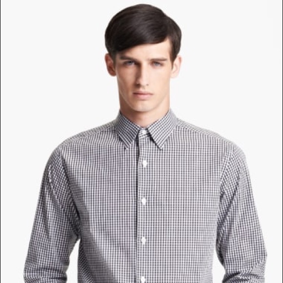 Theory 'Sylvain Amicable' Trim Fit Gingham Shirt - Picture 8 of 8